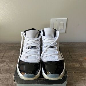 Jordan Black and White Sneakers with Glossy Finish